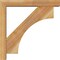 Ekena Millwork Westlake Block Rough Sawn Bracket w/ Offset Brace, Western Red Cedar, 4"W x 20"D x 20"H BKT0402X20X20WTL05RWR - alternate 4